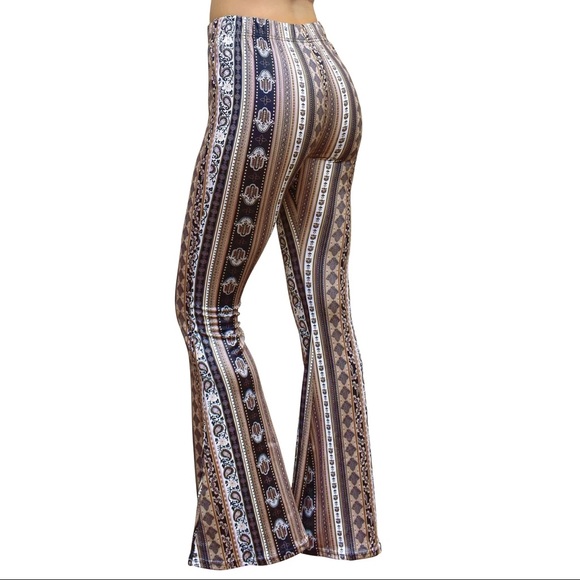 Mocha hamsa bell bottom pants - Picture 3 of 7